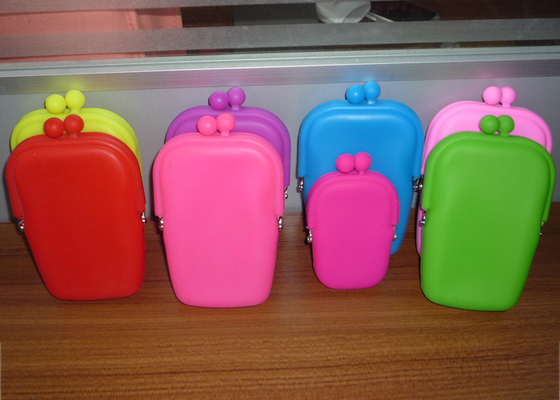Μόδας νέα ζελατίνας λαστιχένια τσάντα κινητών τηλεφώνων πορτοφολιών νομισμάτων σιλικόνης τσαντών Makeup σιλικόνης καλλυντική με τα διαφορετικά χρώματα