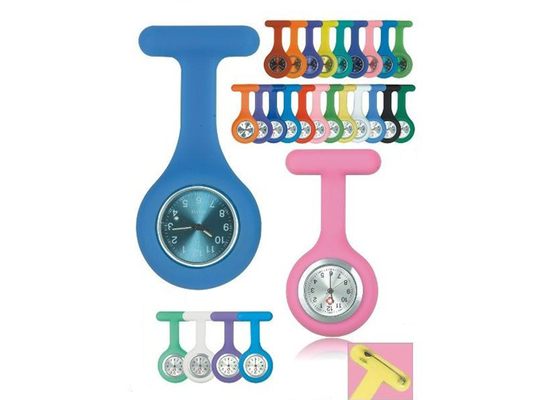 Adverting ρυθμιζόμενο Watch Fob προώθηση δώρο σιλικόνης νοσοκόμα από κουμπί χρονικού Pullout
